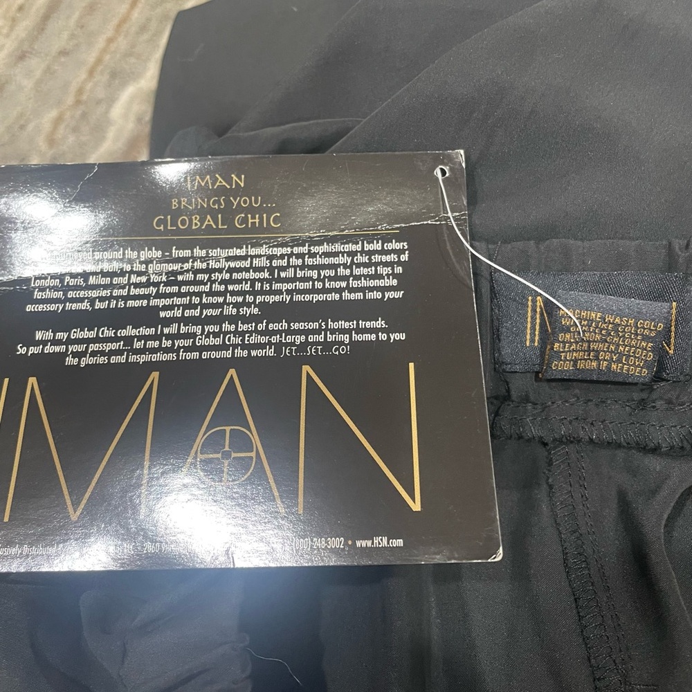 IMAN Classic Black Jogger Pants - Picture 5 of 7